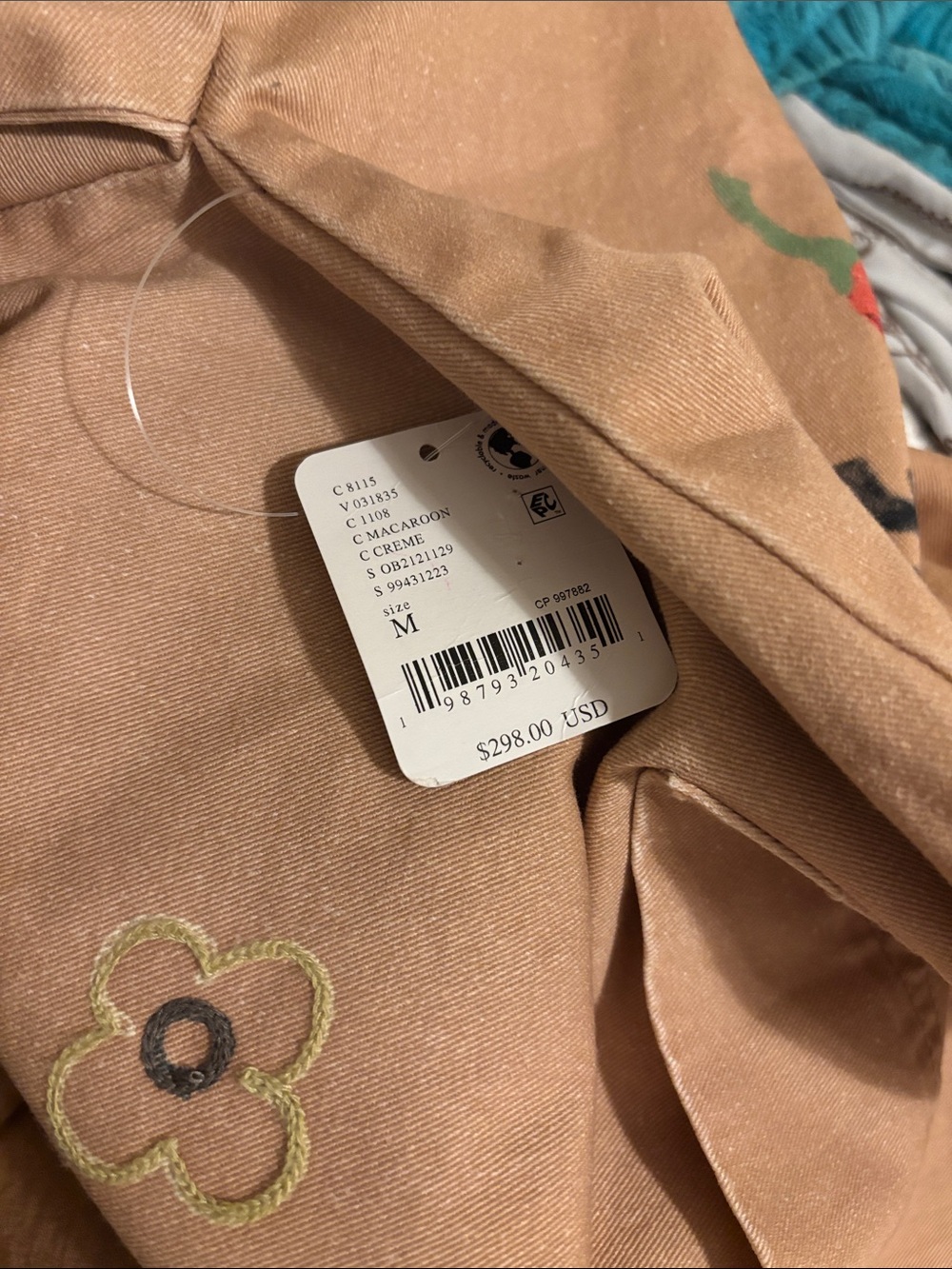 We The Free Tan Utility Jacket with Multicolor Embroidery - Picture 12 of 15